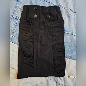 Retro Black Pencil Skirt